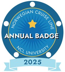 Norwegian Cruise Line 2025 annual badge
