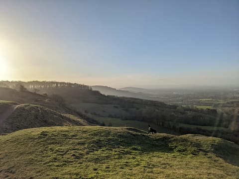 A view of Birdlip in the Cotswolds