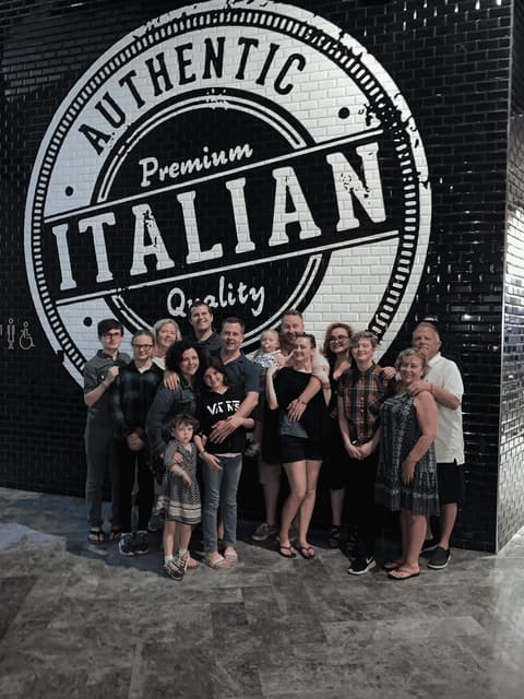 Large family on vacation